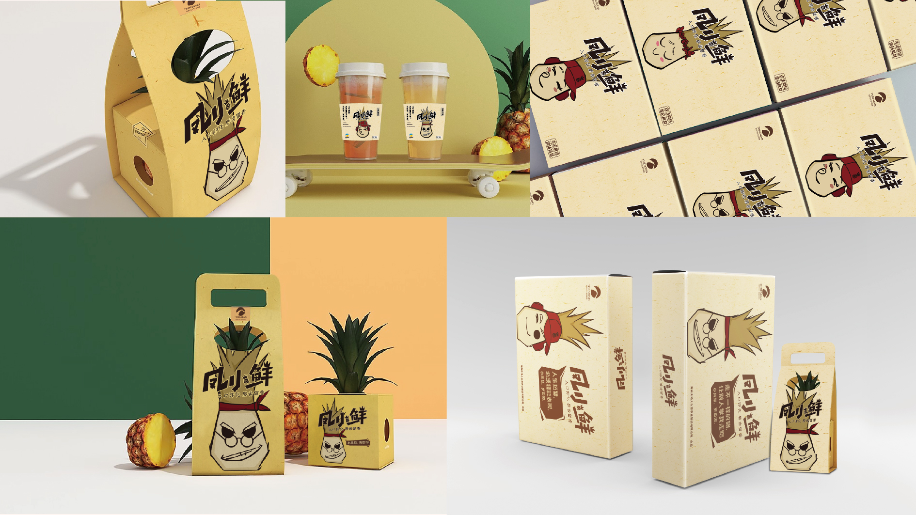 庆阳凤小鲜凤梨品牌形象设计
